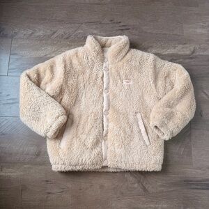 6-7Y Fit Tinycottons Cream Fleece Jacket
